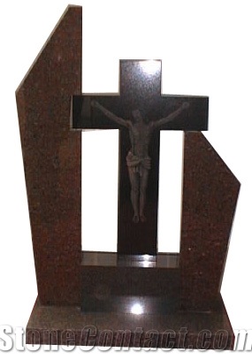 Brown Granite Monument, Tombstone