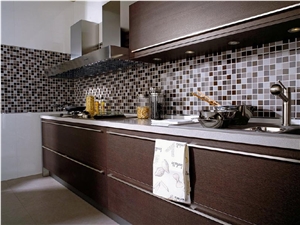 Kitchen Backsplash with Glass Mosaic