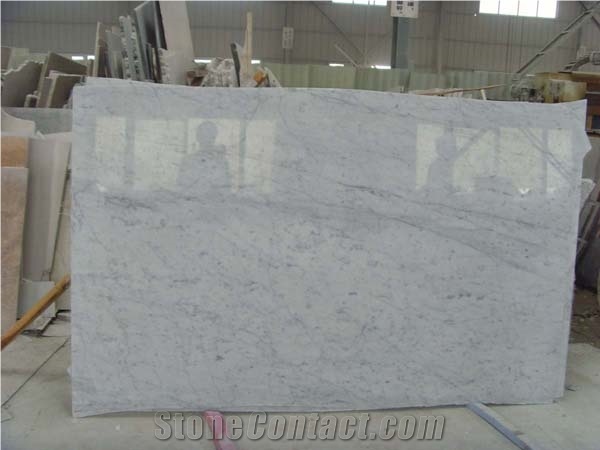 Bianco Carrara Marble Slabs, Italy White Marble