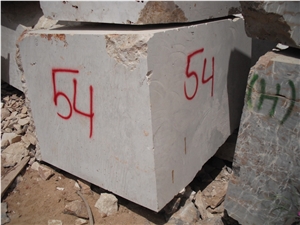 Light Cream Marble Block, Pakistan White Marble