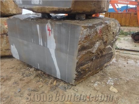 Foussana Gris Grey Limestone Block, Tunisia Grey Limestone