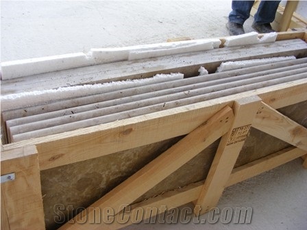 TRAVERTINE STEPS, Noce Brown Travertine