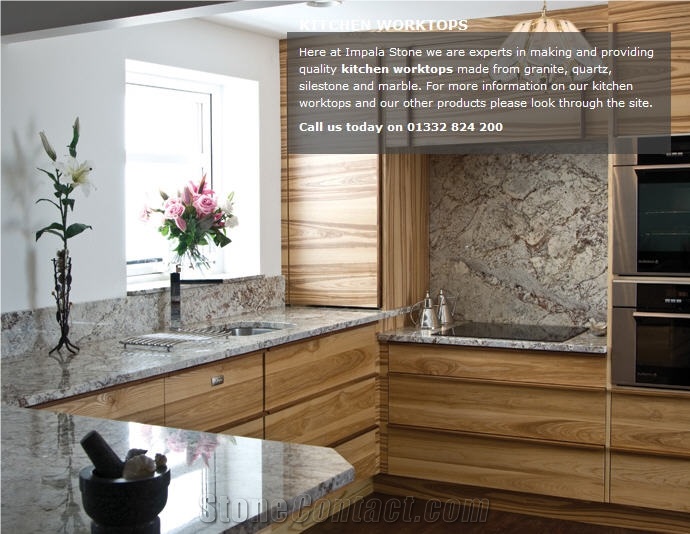 Delicatus White Countertop, White Granite