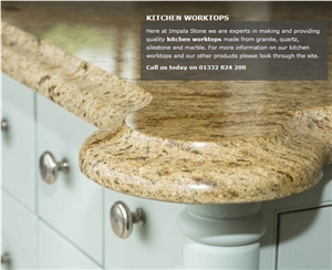 Giallo St. Cecilia Countertop, Santa Cecilia Gold Yellow Granite