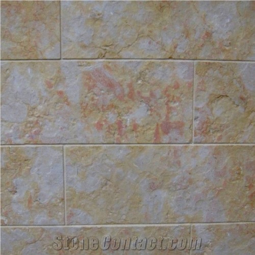 Jerusalem Gold Flamed Brushed, Halila Gold Limestone Slabs