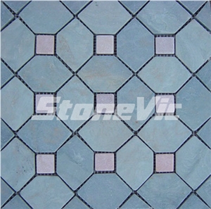 Slate Moasic, Green Slate Mosaic
