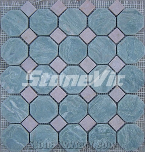 Slate Moasic, Green Slate Mosaic
