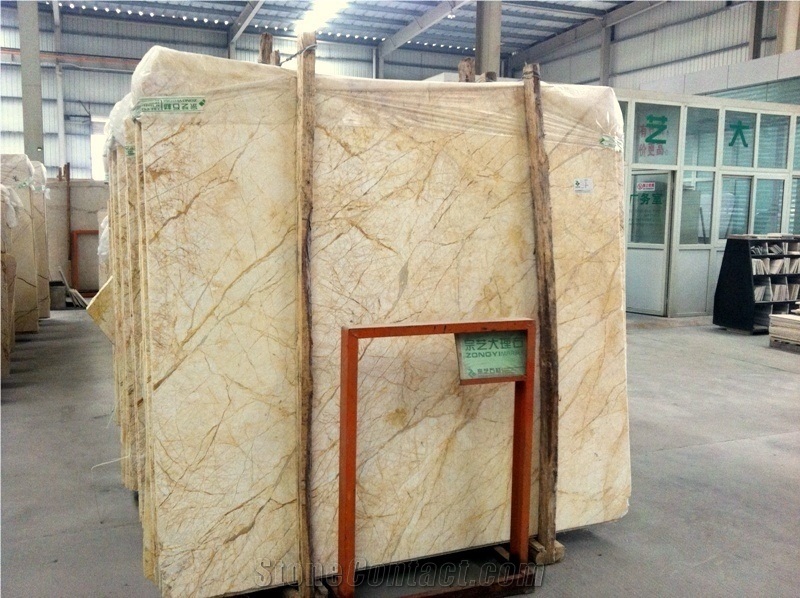 Turkey Golden Spider Marble Block