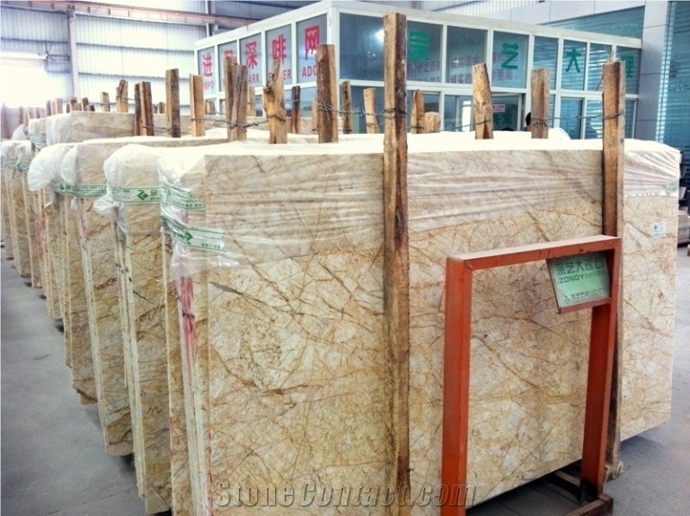 Turkey Golden Spider Marble Block