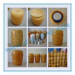 Carved Onyx Urns