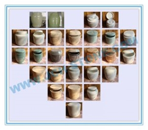 Carved Onyx Urns