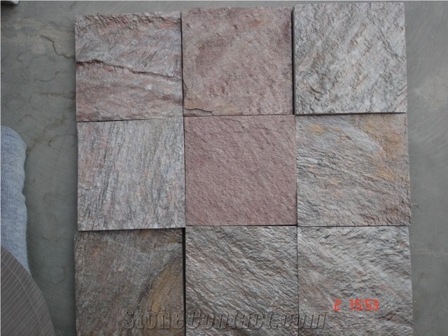 Slate Stone Floor Tiles, Silver Grey Slate