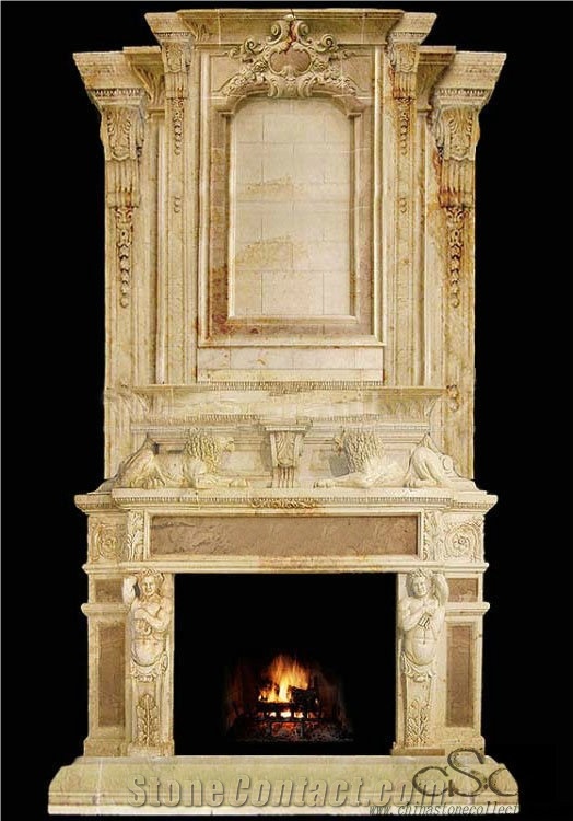 Custom Fireplace, Marble Fireplace