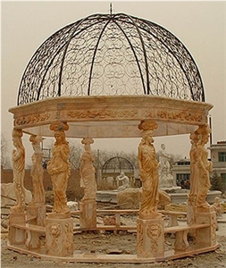 Gazebo Garden Marble, Yellow Marble Gazebo