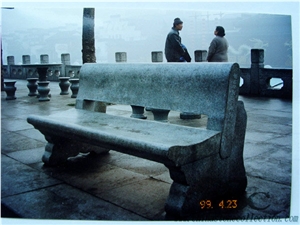 Grey Granite Exterior Bench