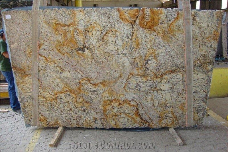 Revelation, Brazil Yellow Granite Slabs & Tiles