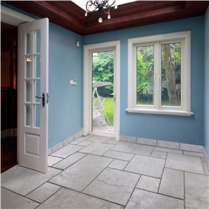 Transylvania V Light - Villa Pattern, Transylvania V Gray Limestone Slabs