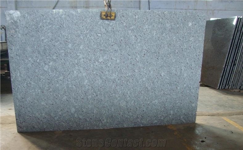 White Pearl Granite, White Galaxy Granite Slabs