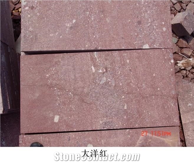 Dayang Red Paving Stones, Porphyry Red Granite