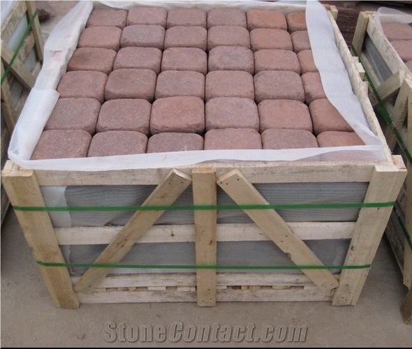 Red Porphyry Paving Stones, Porphyry Red Granite