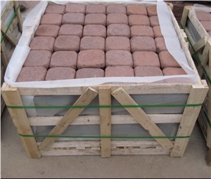 Red Porphyry Paving Stones, Porphyry Red Granite