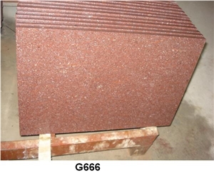 Red Porphyry Paving Stones, G666 Red Granite