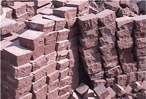 Red Porphyry Paving Stones, Porphyry Red Granite