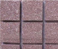 Porphyry Red Paving Stone Mesh, Red Granite Paving Stone