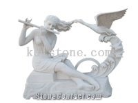 White Granite Sculpture