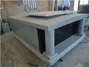 2 Crypts Mausoleum, Padang Grey Granite Mausoleum, Columbarium