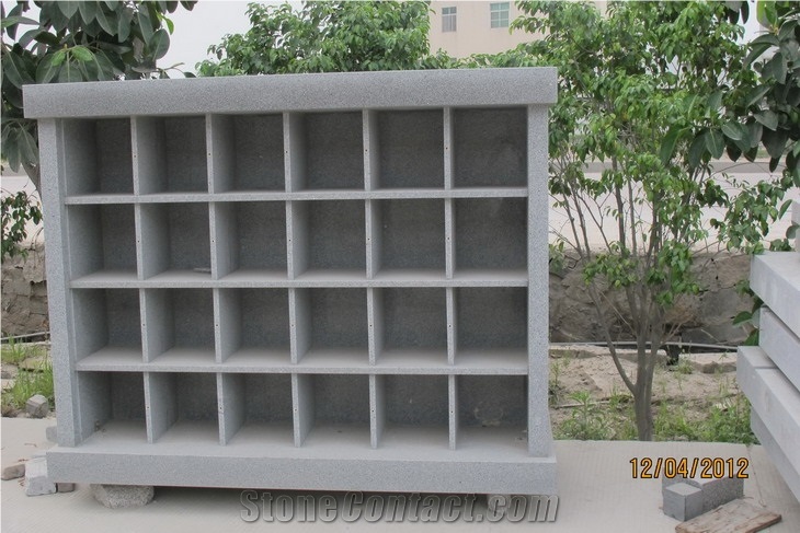 24 Inches Grey Granite Columbarium, Sesame Grey Granite Columbarium