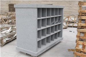 24 Inches Grey Granite Columbarium, Sesame Grey Granite Columbarium