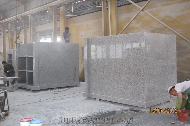 6 Crypts Mausoleum, Padang Grey Granite Mausoleum, Columbarium