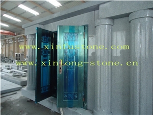 Big Mausoleum Project, G614 Grey Granite Mausoleum, Columbarium