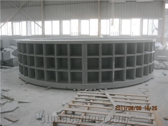Circle Columbarium, Padang Grey Granite Columbarium