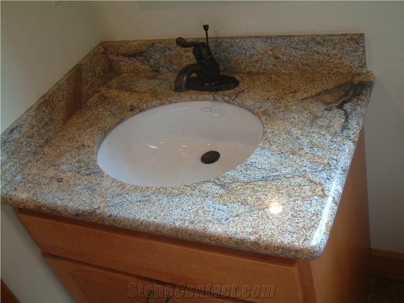 Desert Gold Brazil Yellow Granite Vanity Top