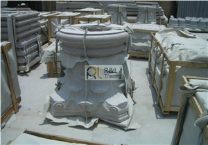 G682 Column Base 01, G682 Yellow Granite Column Base