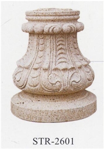 China Granite Carving Column Base, Beige Granite Column Base China Granite Carving Column Base, Beige Granite Column Base