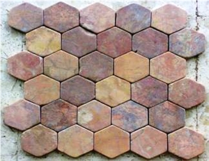 Stone Mosaic, Red Marble Mosaic