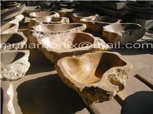 Beige Marble Wash Basin