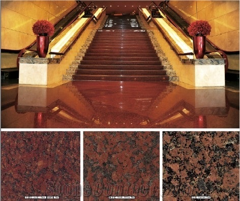 Red Granite Stairs