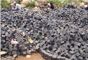 Black Basalt Cobble Stone