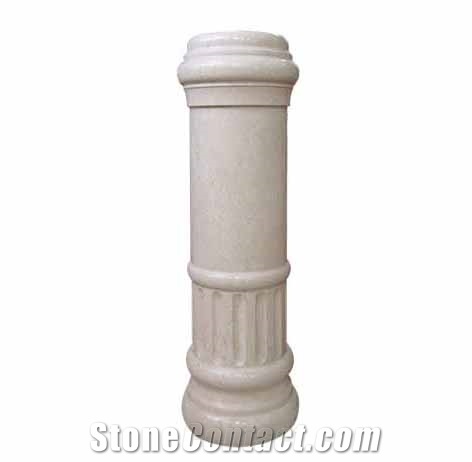 Column Series RC-012, Beige Marble Column