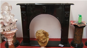 Absolute Black Granite Fireplace