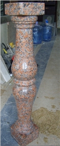 G562 Granite Baluster, G562 Red Granite Baluster