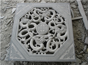 Granite Dragon Relief, Black Granite Relief Granite Dragon Relief, Black Granite Relief
