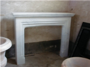 Guangxi White Marble Fireplace Guangxi White Marble Fireplace
