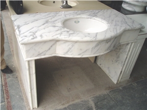 White Marble Vanity Top