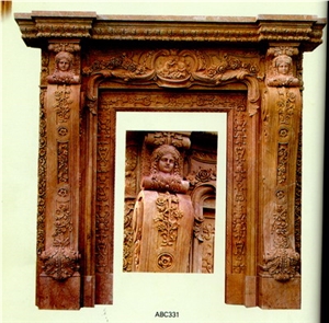 Yellow Marble Fireplace