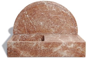 Sinks - Bowls, Burdur Rose Red Marble